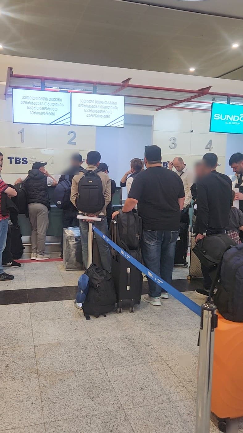 WVG candidates at Tbilisi International Airport check-in